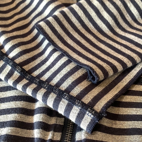 Soft Surroundings Althea Womens Striped Reversible Jacket Peplum Layering Medium - Picture 7 of 8